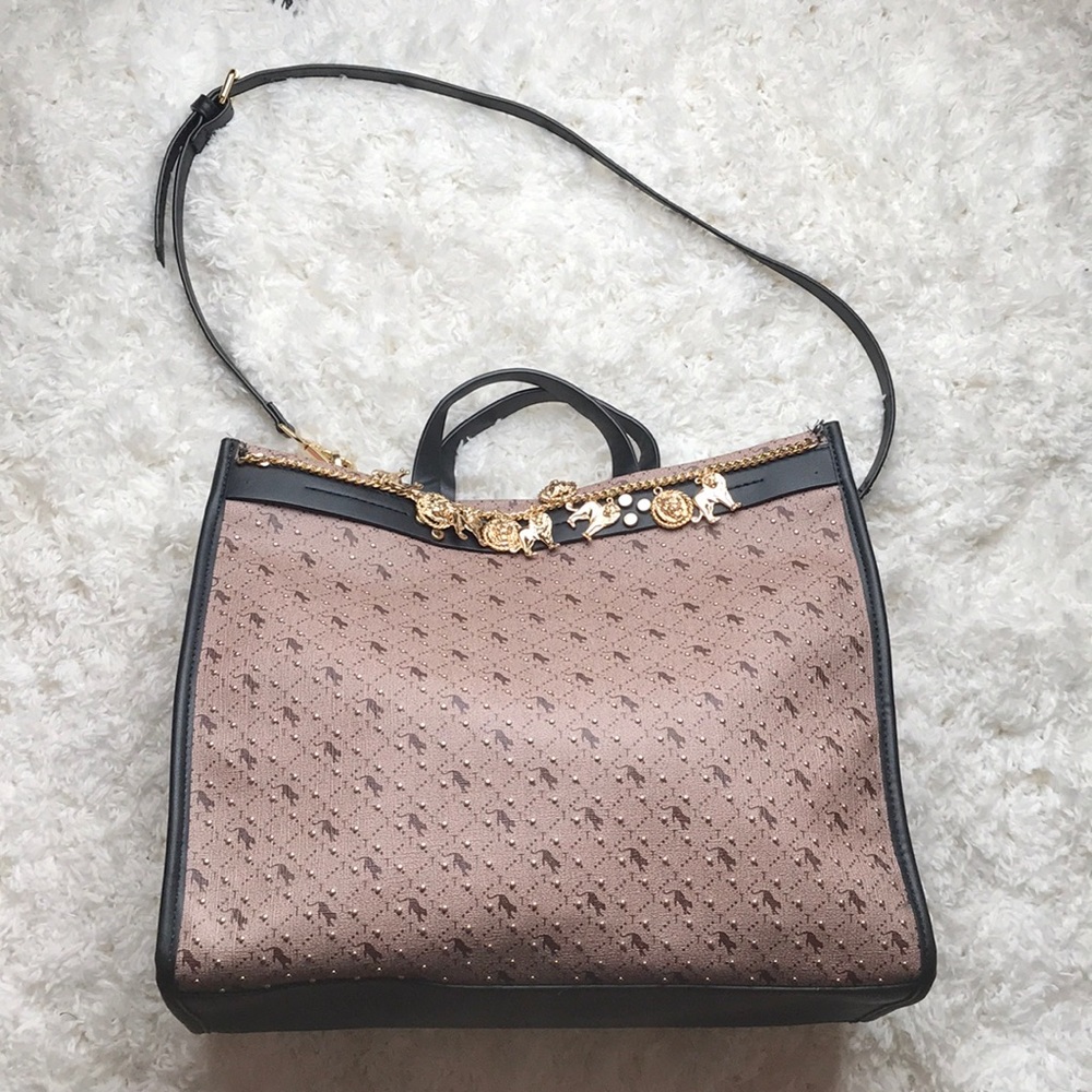NWOT Topshop Lion Safari Tote w/ Charm Chain - Picture 3 of 8